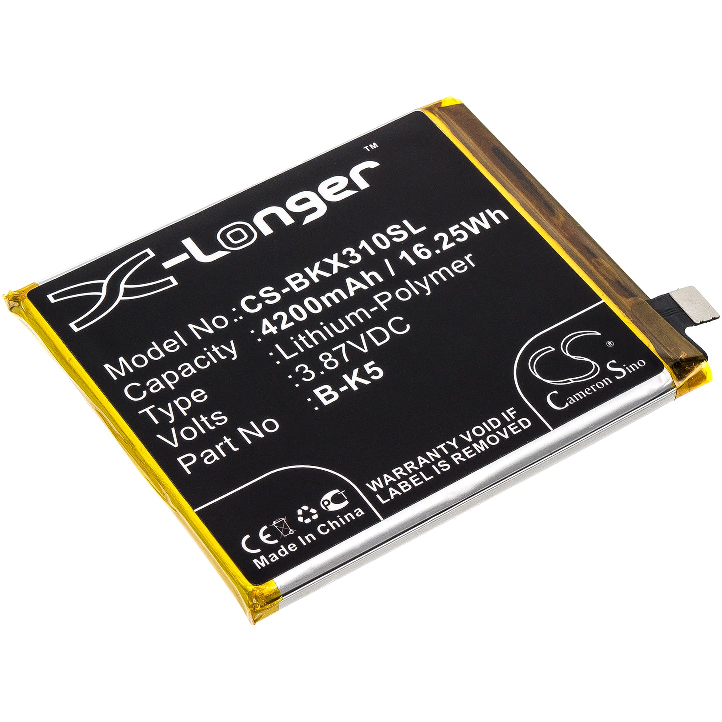 CS-BKX310SL Replacement Battery – Compatible with V1938, V1938C, V1938T, X30 5G, X30 Pro, X30 Pro 5G