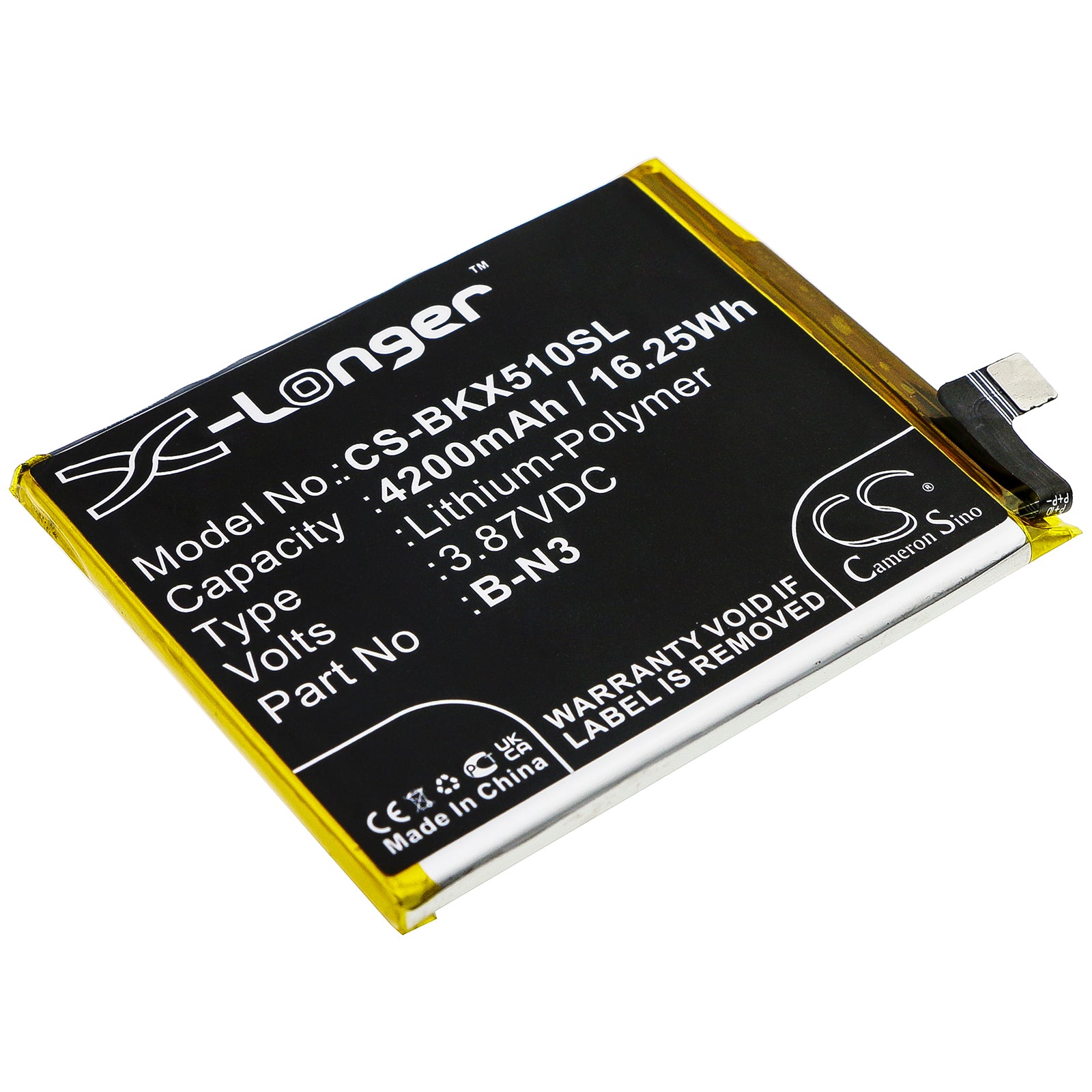 CS-BKX510SL Replacement Battery – Compatible with V2005, V2005A, X50 Pro, X50 Pro 5G, X51 5G