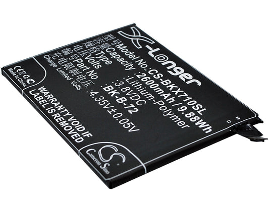 3.8V 2600mAh/9.88Wh Li-Polymer Mobile/SmartPhone Battery for BBK