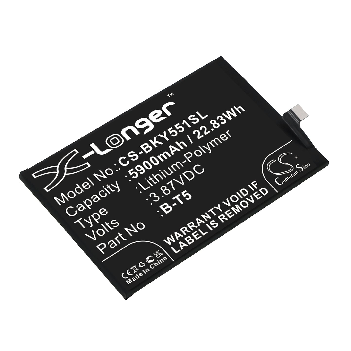 CS-BKY551SL Replacement Battery – Compatible with V2164A, Y55s, Y55s 5G 2021