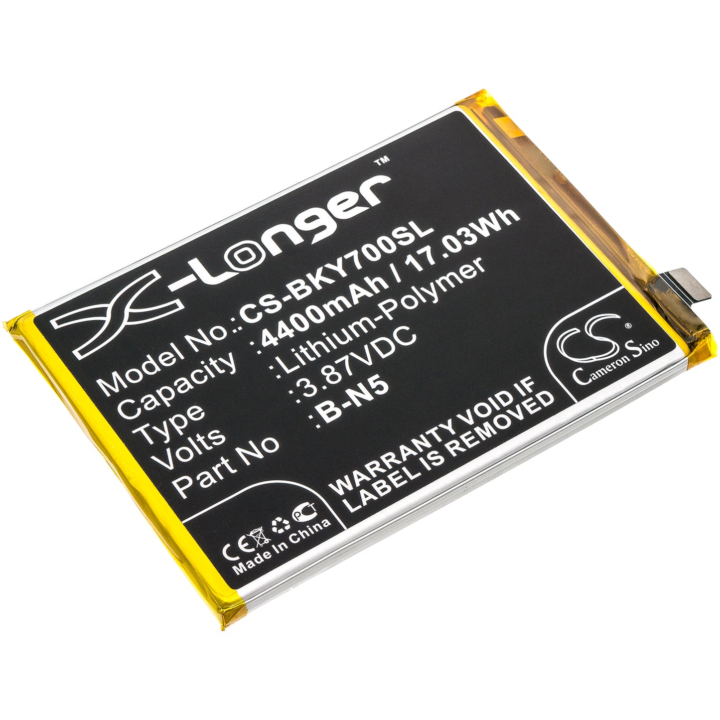 CS-BKY700SL Replacement Battery – Compatible with V2002, V2002A, Y51S, Y51s 5G, Y70S, Y70S Premium Edition 5G
