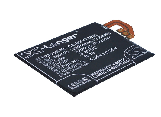 3.8VV 2000mAh/7.60Wh Li-Polymer Mobile/SmartPhone Battery for BBK