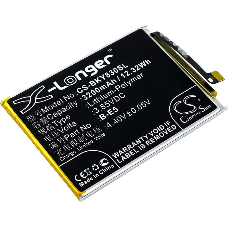 3.85V 3200mAh/12.32Wh Li-Polymer Mobile/SmartPhone Battery for BBK