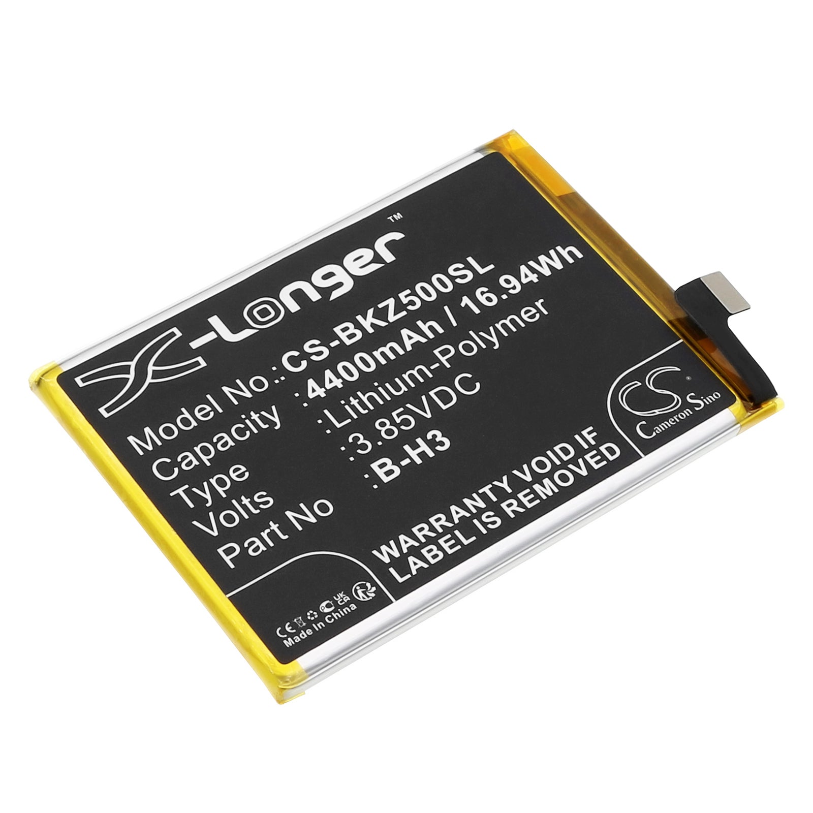 CS-BKZ500SL Replacement Battery – Compatible with V1921, VIVO Z5
