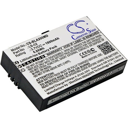 3.7V 1800mAh/6.66Wh Li-ion Medical Battery for BIOLICHT
