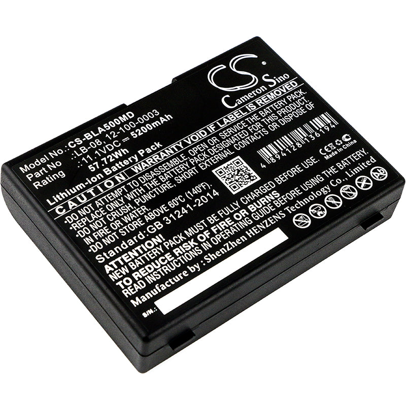 11.1V 5200mAh/57.72Wh Li-ion Medical Battery for Bolate