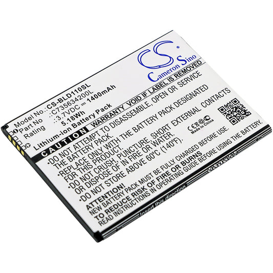3.7V 1400mAh/5.18Wh Li-ion Mobile/SmartPhone Battery for BLU