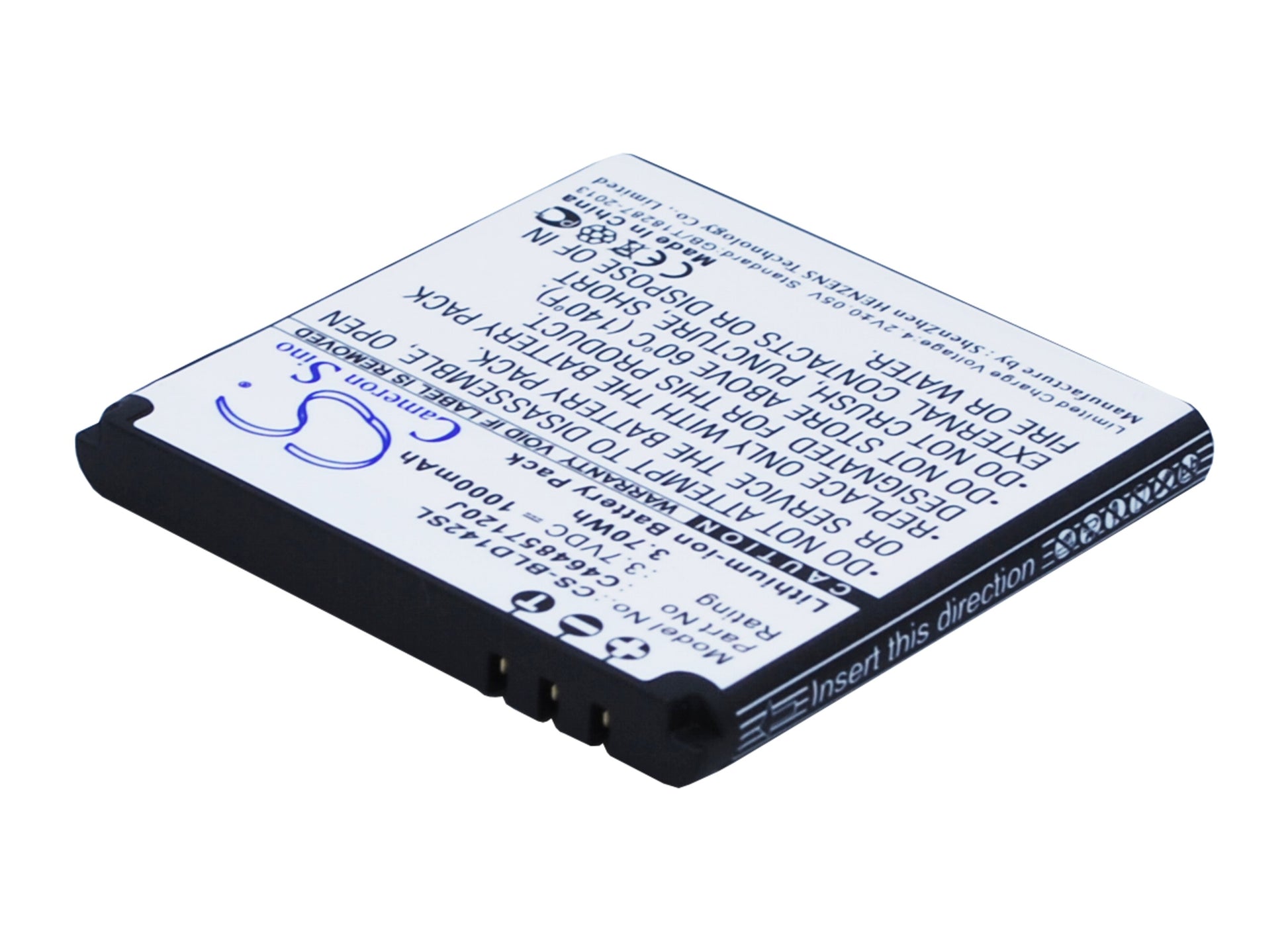 3.7V 1000mAH/3.70Wh Li-ion Mobile/SmartPhone Battery for BLU