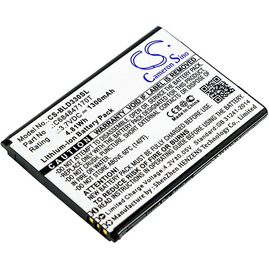 3.7V 1300mAh/4.81Wh Li-ion Mobile/SmartPhone Battery for BLU