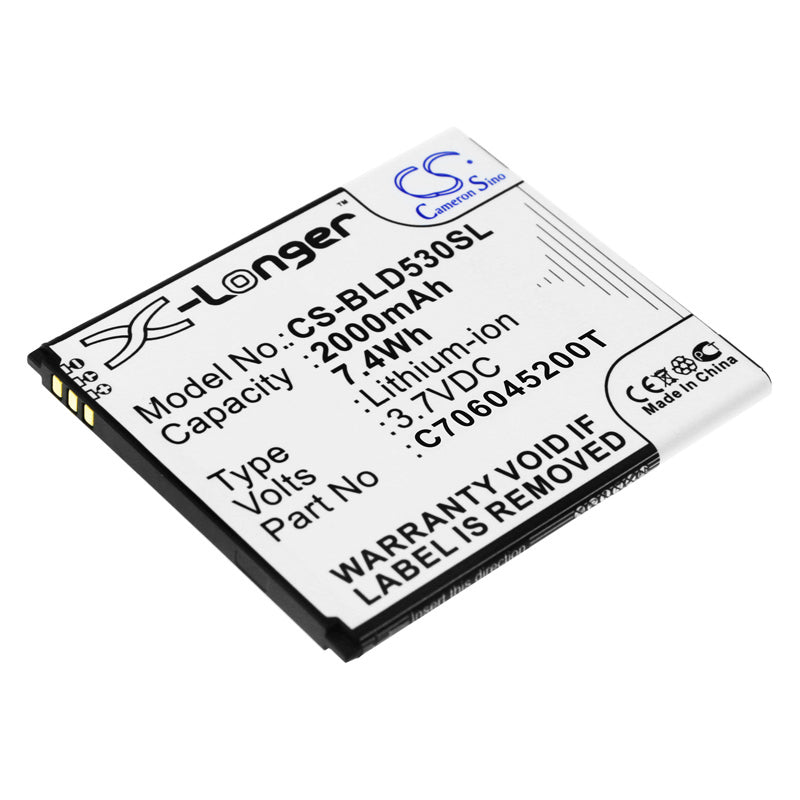 3.7V 2000mAh/7.40Wh Li-Polymer Mobile/SmartPhone Battery for BLU