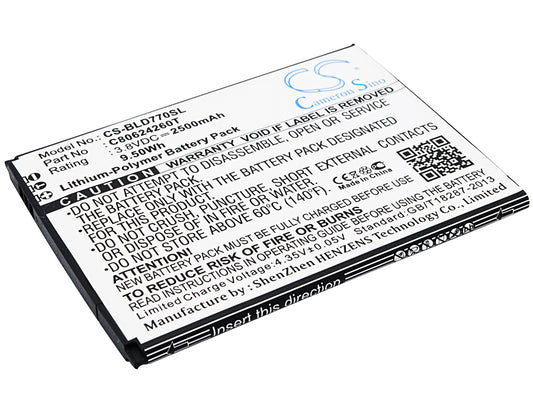 3.8V 2500mAh/9.50Wh Li-Polymer Mobile/SmartPhone Battery for BLU
