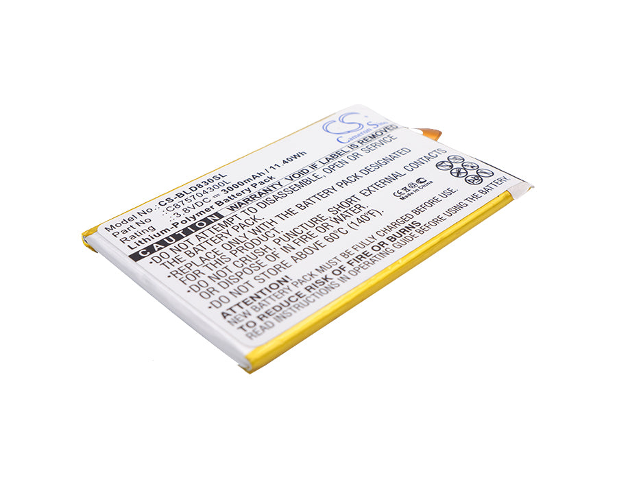 3.8V 3000mAh/11.40Wh Li-Polymer Mobile/SmartPhone Battery for BLU