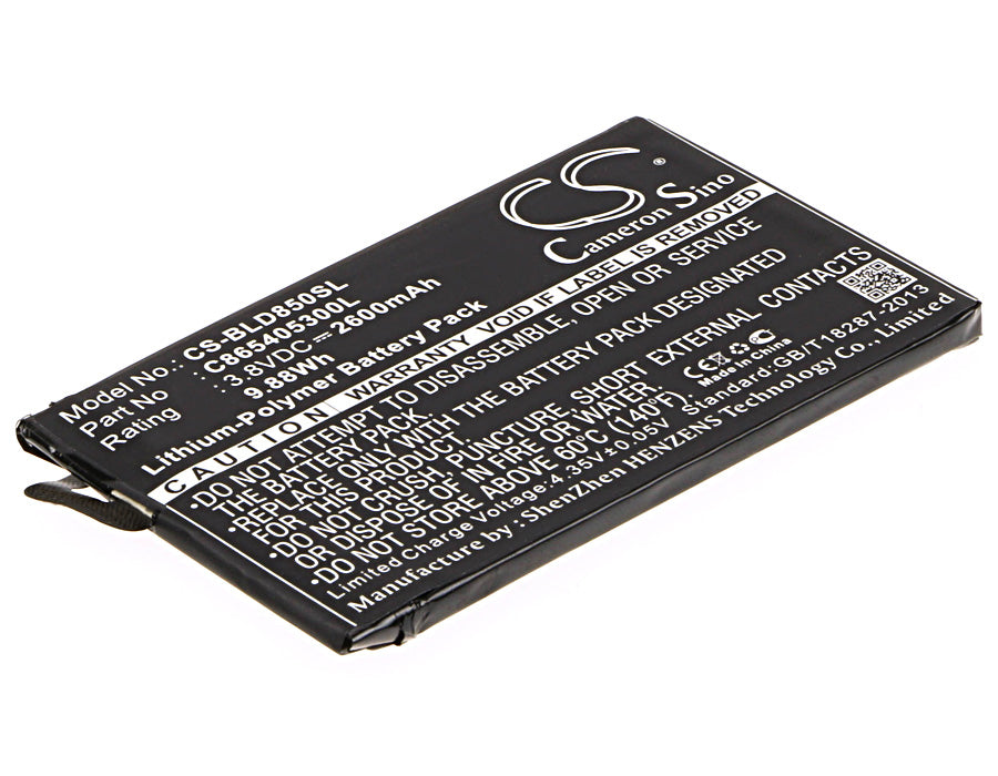 3.8V 2600mAh/9.88Wh Li-Polymer Mobile/SmartPhone Battery for BLU