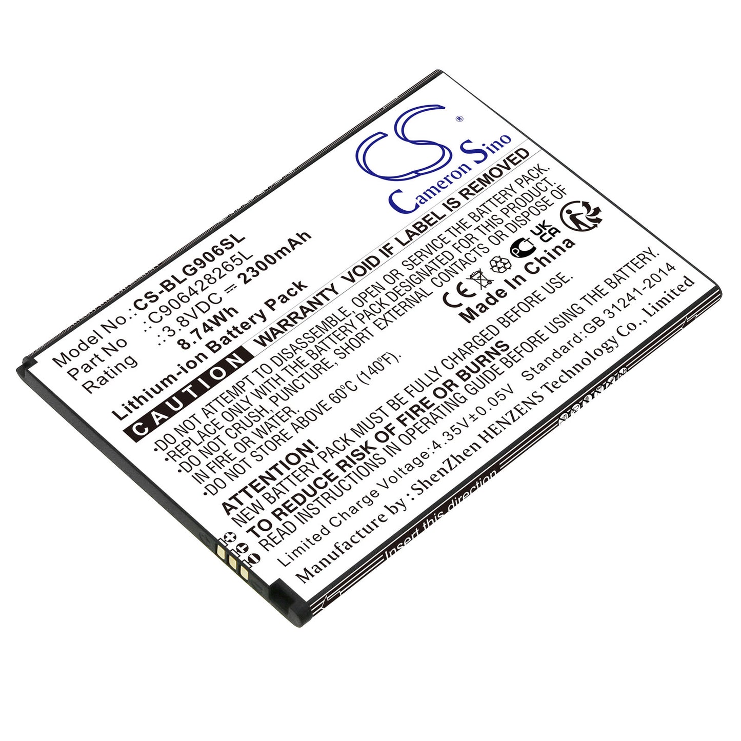 CS-BLG906SL Replacement Battery – Compatible with G150Q, Grand XL