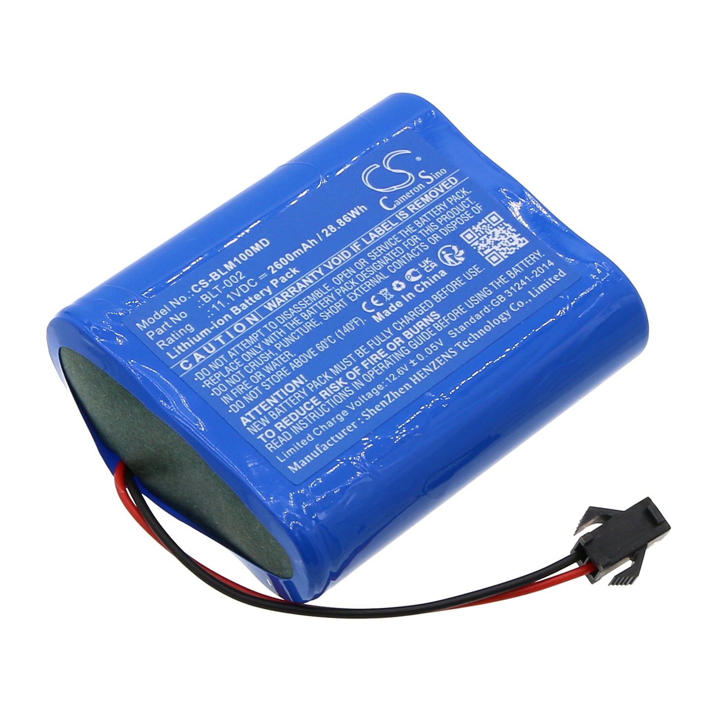 CS-BLM100MD Replacement Battery – Compatible with BLT M1000