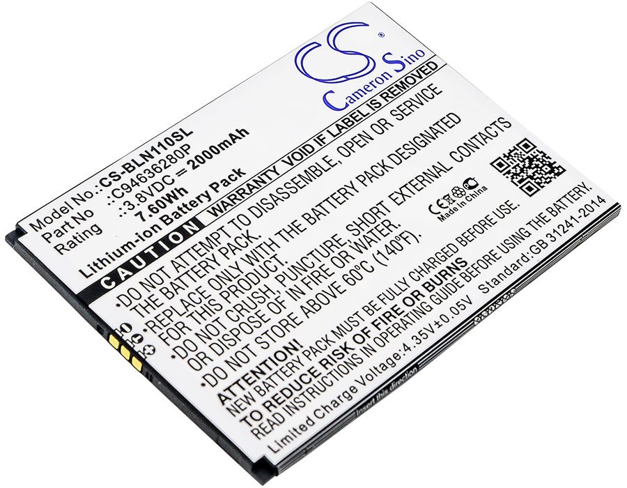 3.8V 2000mAh/7.60Wh Li-ion Mobile/SmartPhone Battery for BLU