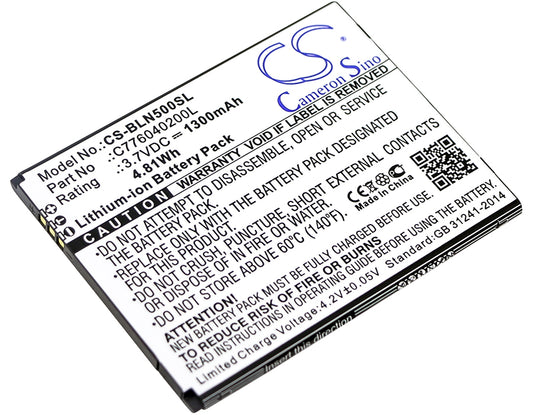 3.7V 1300mAh/4.81Wh Li-ion Mobile/SmartPhone Battery for BLU