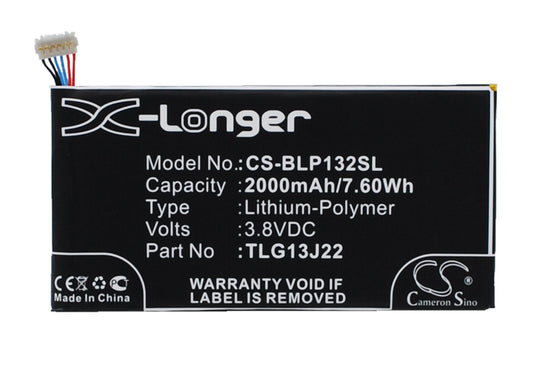 3.8V 2000mAh/7.60Wh Li-Polymer Mobile/SmartPhone Battery for WIKO
