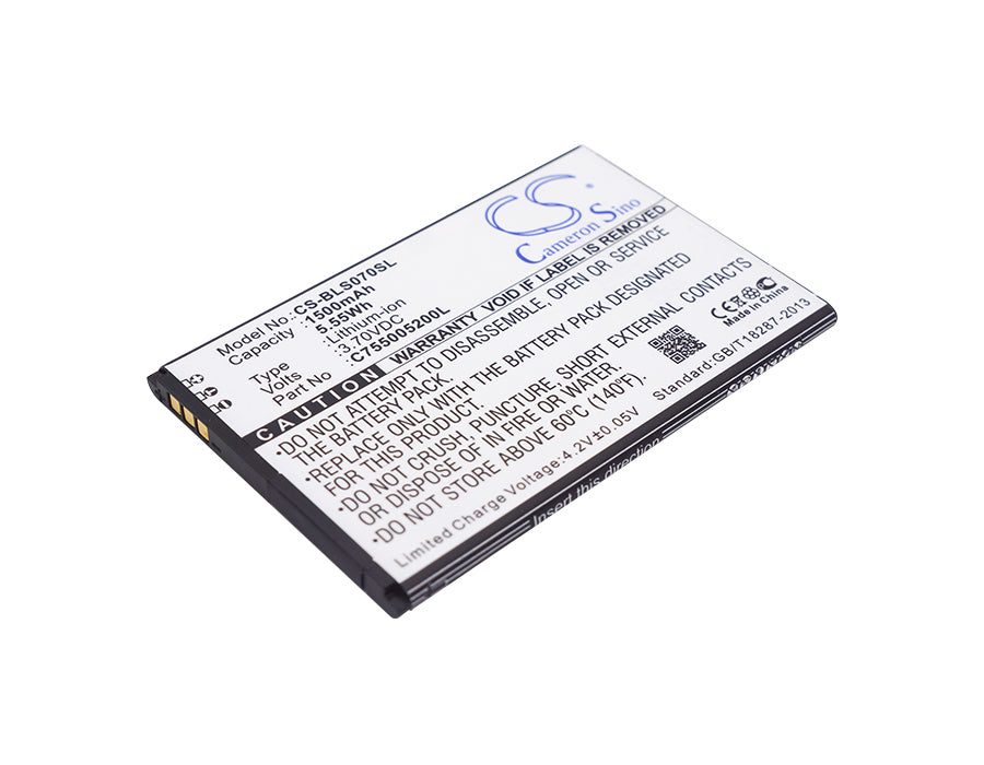3.7V 1500mAh/5.55Wh Li-ion Mobile/SmartPhone Battery for BLU