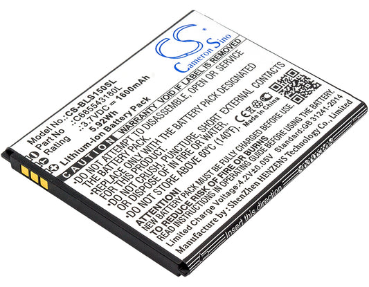 3.7V 1600mAh/5.92Wh Li-ion Mobile/SmartPhone Battery for BLU