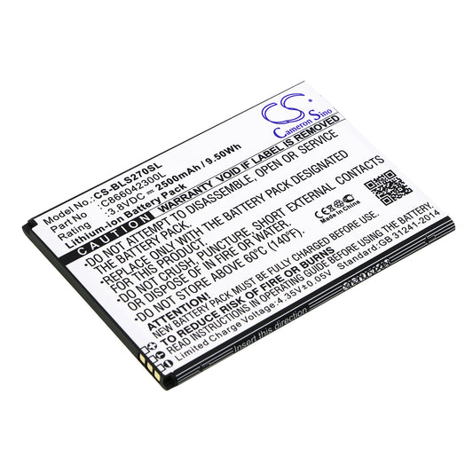 3.8V 2500mAh/9.50Wh Li-ion Mobile/SmartPhone Battery for BLU