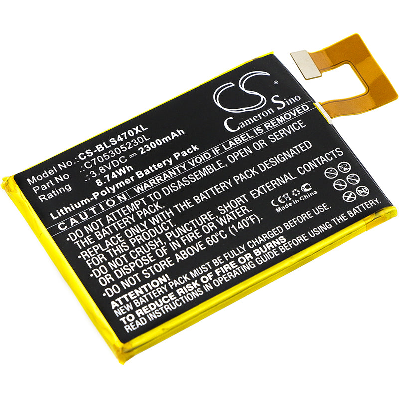 3.8V 2300mAh/8.74Wh Li-Polymer Mobile/SmartPhone Battery for BLU