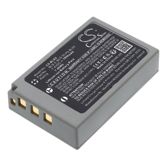 7.4V 1000mAh/7.40Wh Li-ion Camera Battery for OLYMPUS