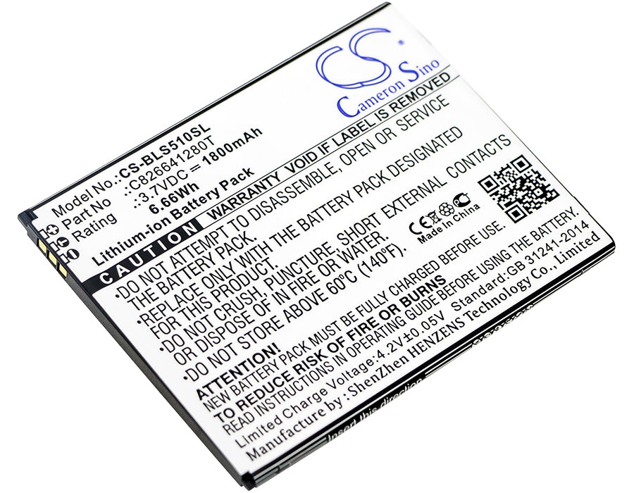 3.7V 1800mAh/6.66Wh Li-ion Mobile/SmartPhone Battery for BLU