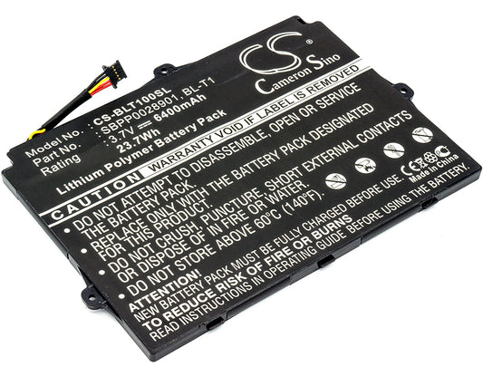 3.7V 6400mAh/23.68Wh Li-Polymer Tablet Battery for LG
