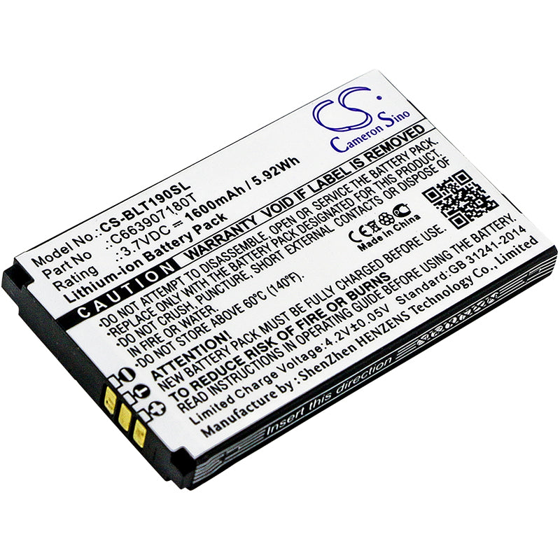 3.7V 1600mAh/5.92Wh Li-ion Mobile/SmartPhone Battery for BLU