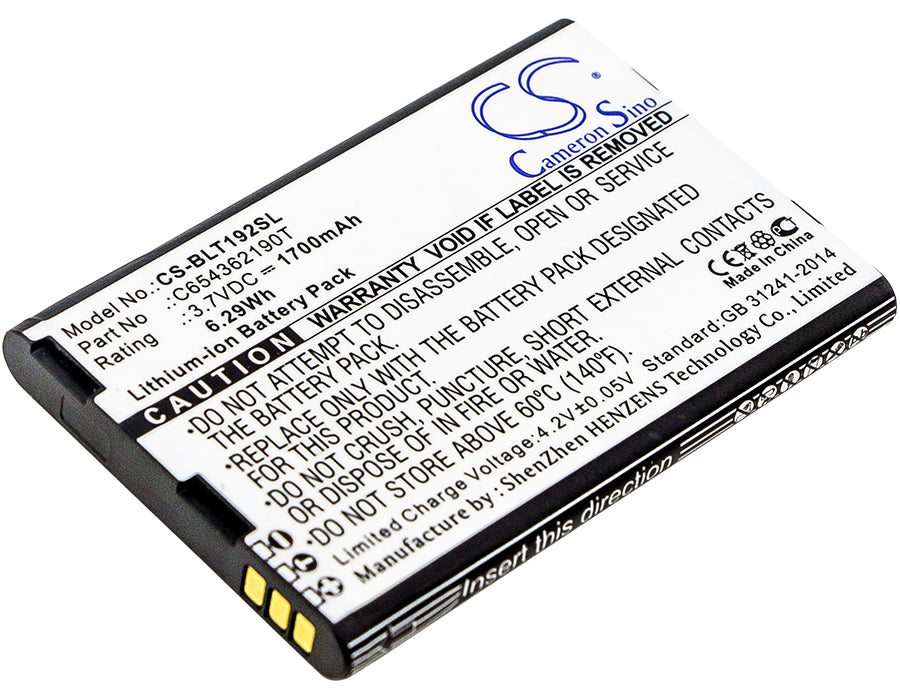 3.7V 1700mAh/6.29Wh Li-ion Mobile/SmartPhone Battery for BLU