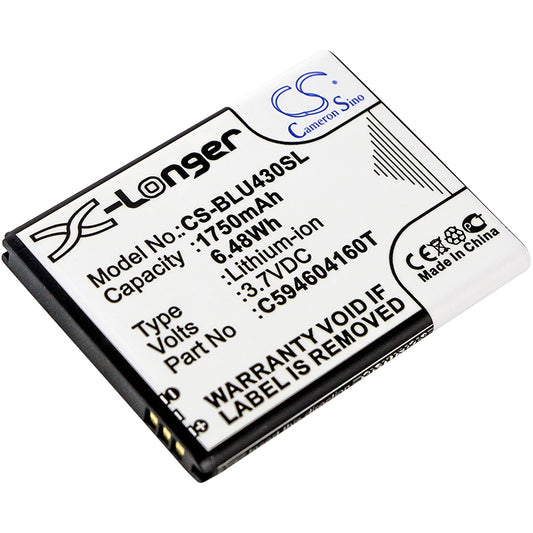 3.7V 1750mAh/6.48Wh Li-ion Mobile/SmartPhone Battery for BLU