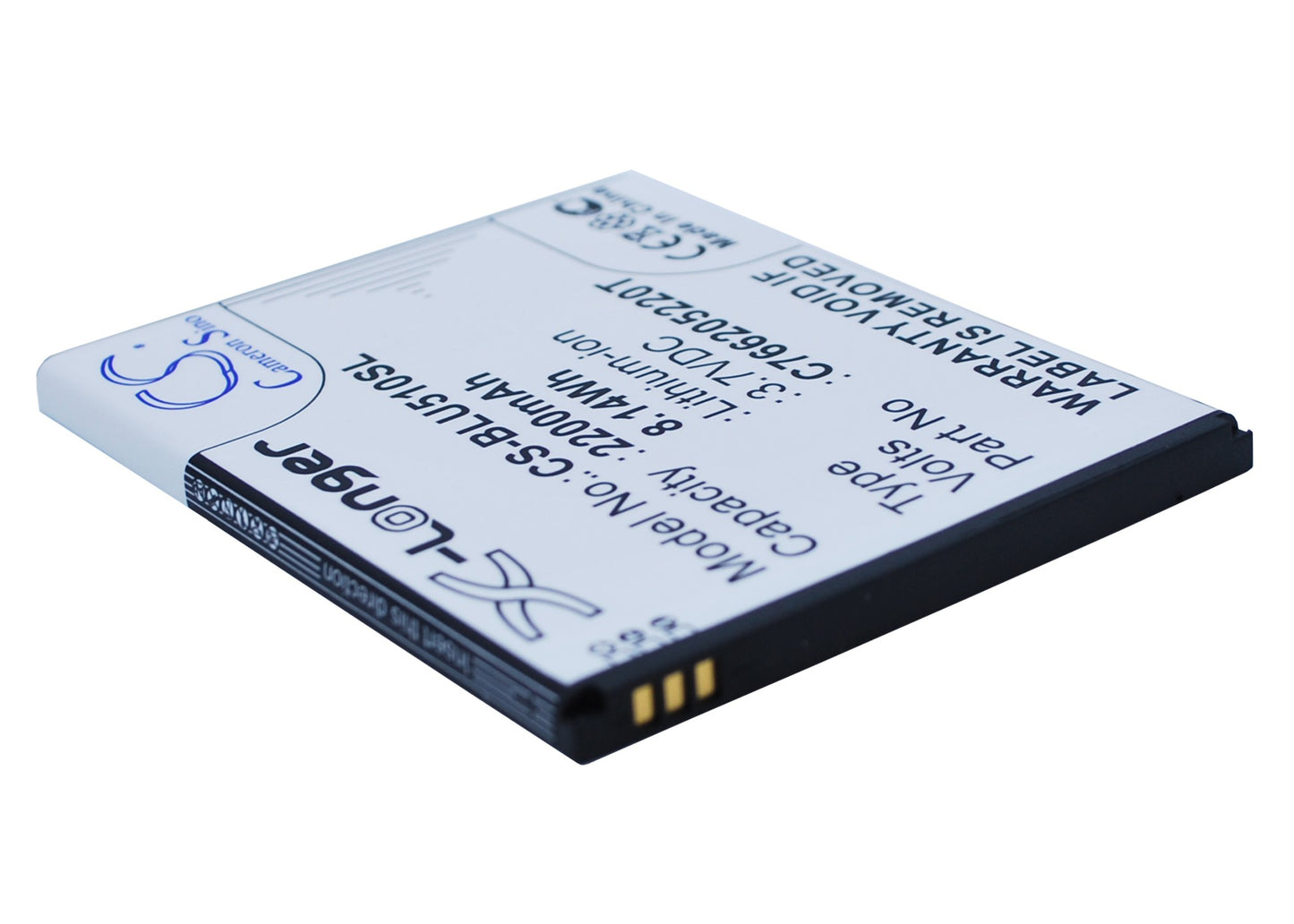 3.7V 2200mAh/8.14Wh Li-ion Mobile/SmartPhone Battery for BLU