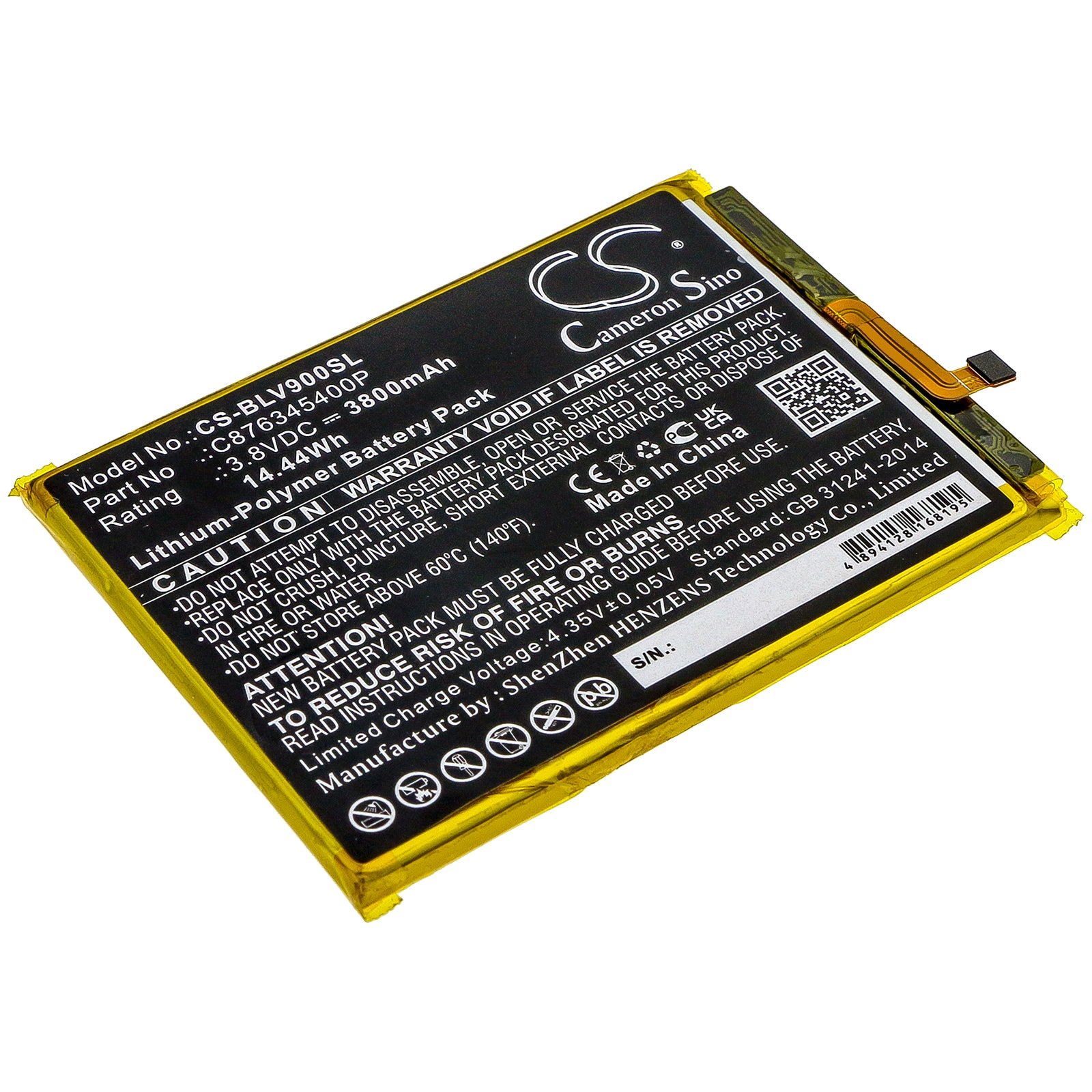 CS-BLV900SL Replacement Battery – Compatible with G8 G0170, V0450UU, V9