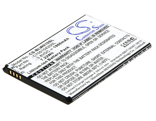 3.8V 1900mAh/7.22Wh Li-ion Mobile/SmartPhone Battery for BLU