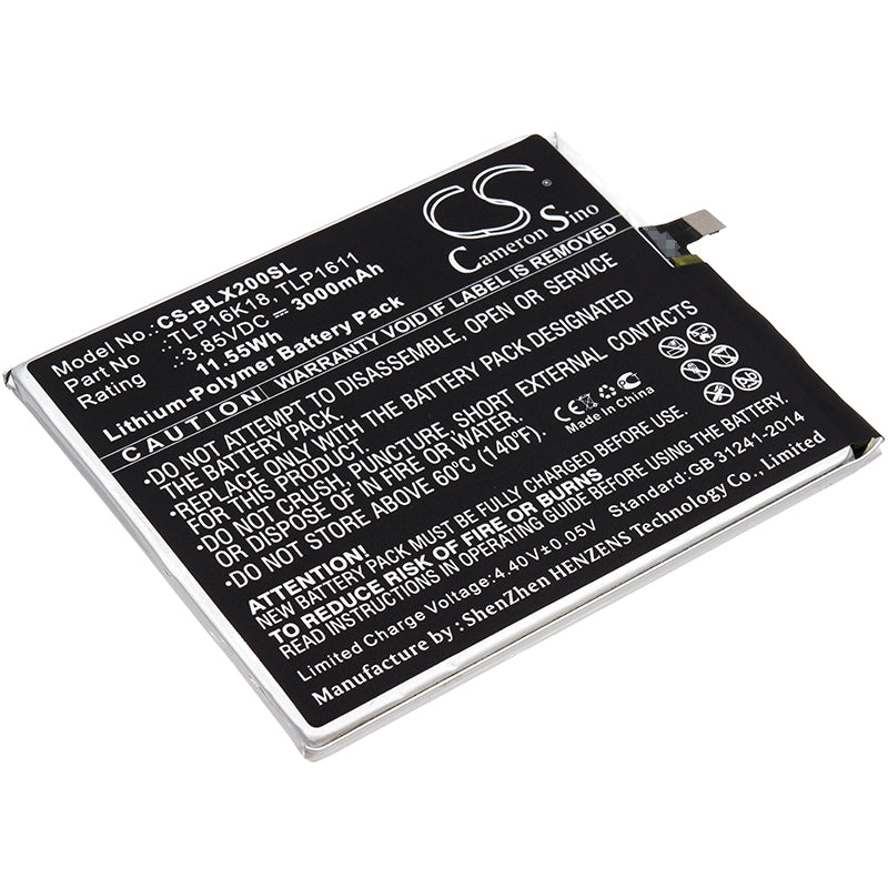 3.85V 3000mAh/11.55Wh Li-Polymer Mobile/SmartPhone Battery for BLU