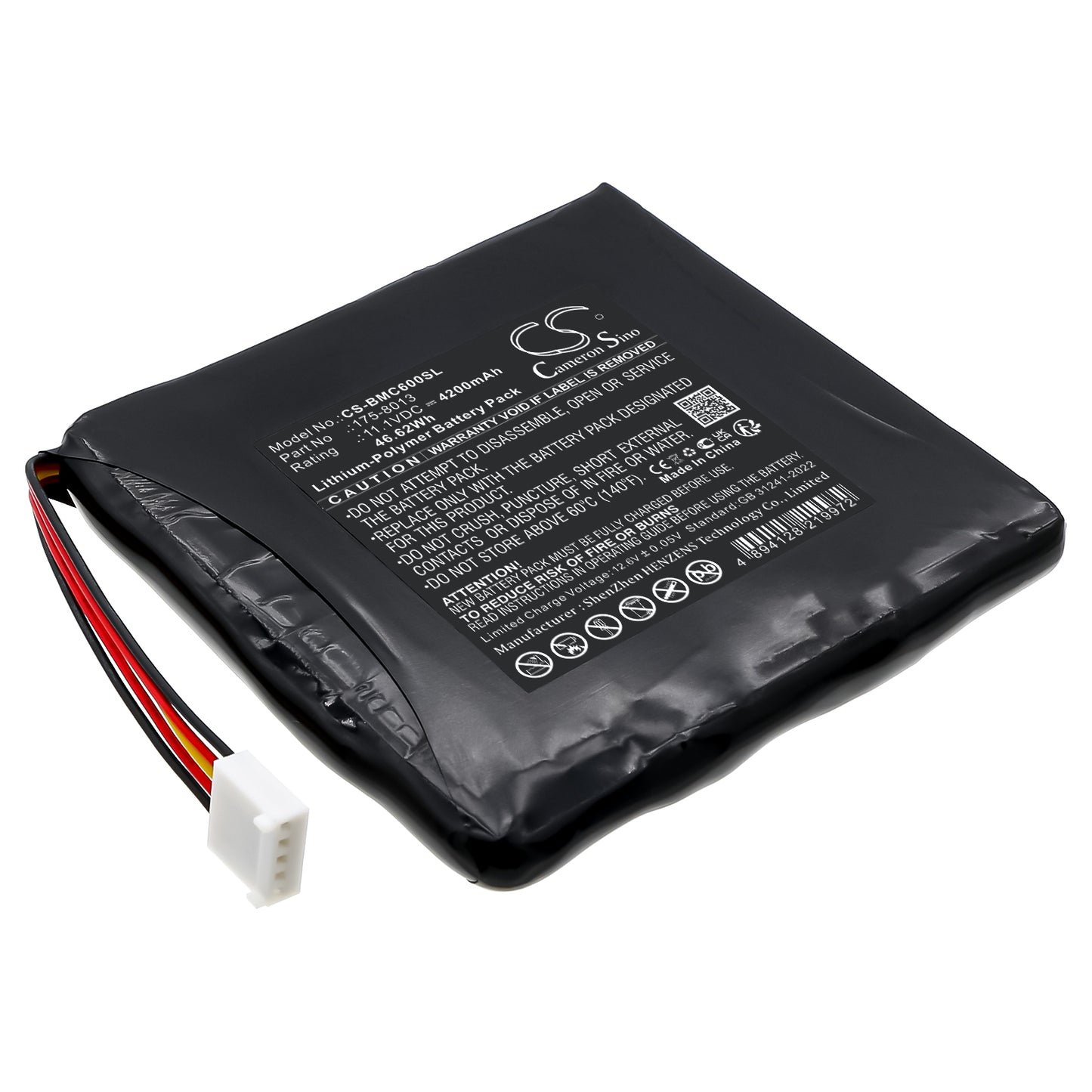 CS-BMC600SL Replacement Battery – Compatible with 8081785, MC6 Calibrator, MC6-WS