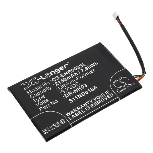 3.7V 2150mAh/7.96Wh Li-Polymer Ebook/eReader Battery for Barnes & Noble