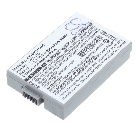 3.7V 950mAh/3.52Wh Li-ion Camera Battery for Canon