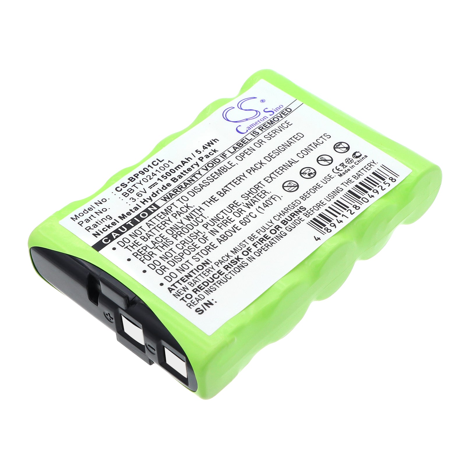 3.6V 1500mAh Ni-MH Cordless Phone Battery for Radio Shack