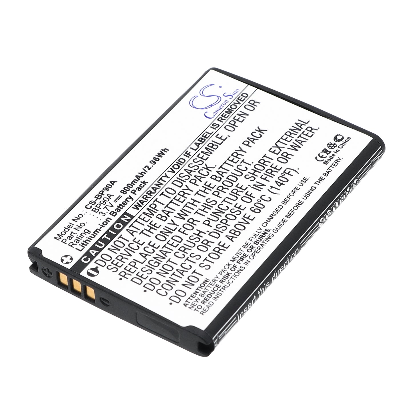 3.7V 800mAh Li-ion Camera Battery for Samsung