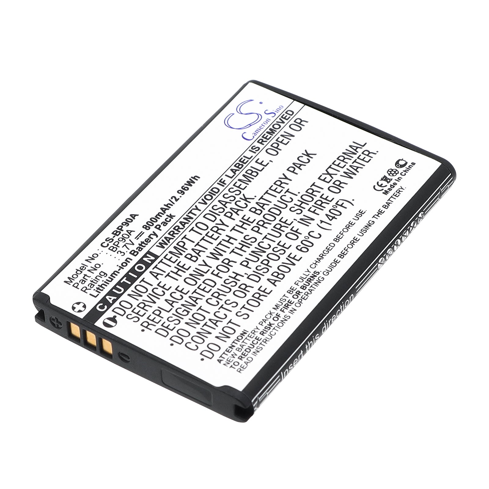3.7V 800mAh Li-ion Camera Battery for Samsung