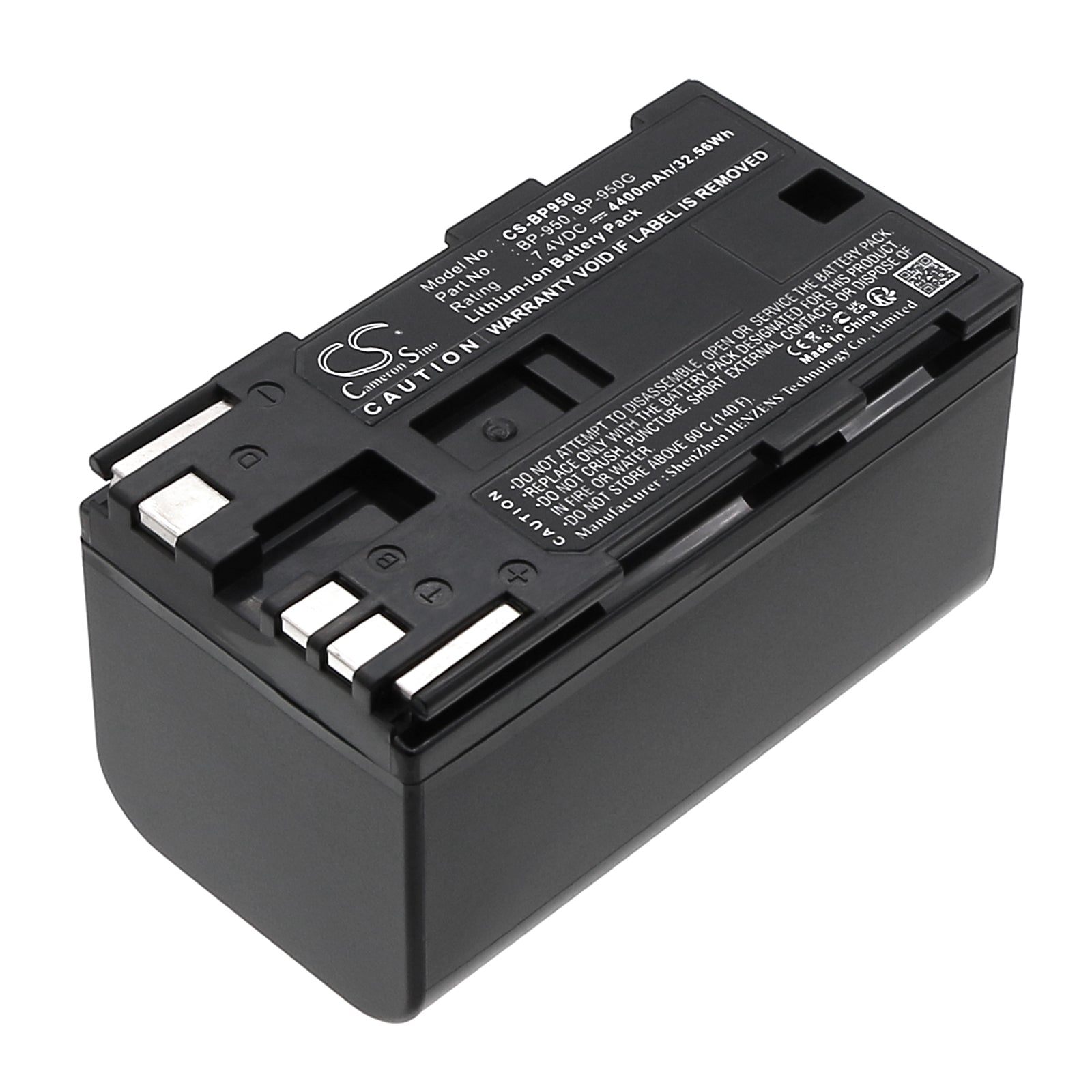 7.4V 4400mAh Li-ion Camera Battery for Canon