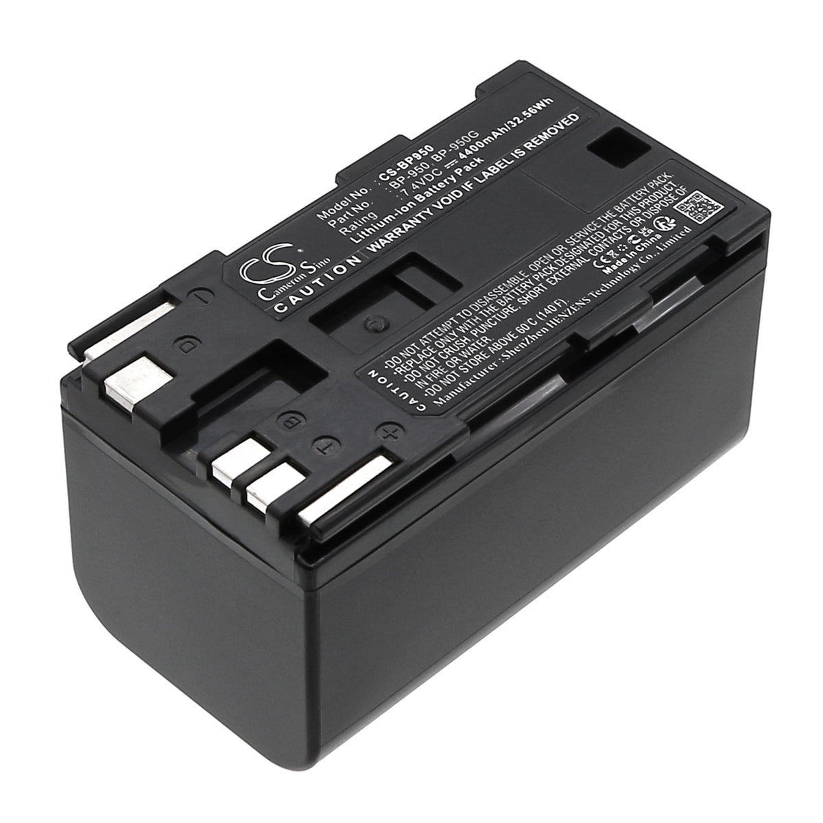 7.4V 4400mAh Li-ion Camera Battery for Canon