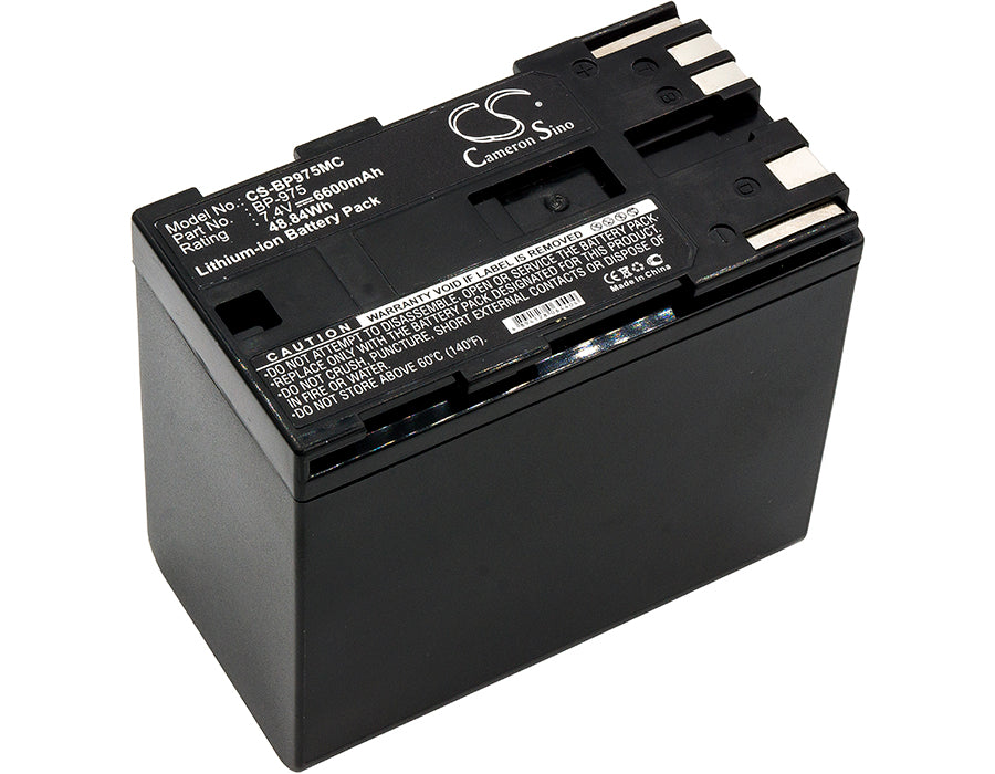 7.4V 6600mAh Li-ion Camera Battery for Canon