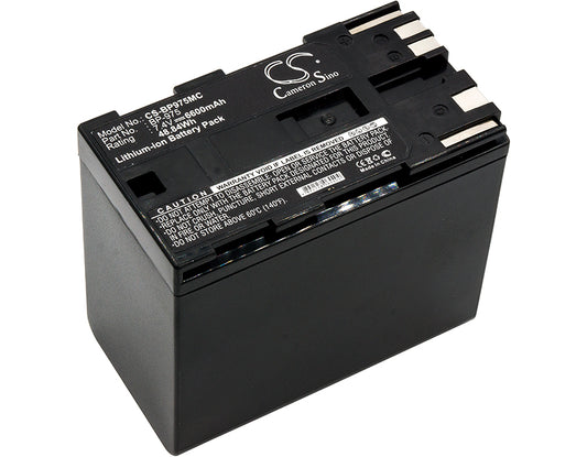 7.4V 6600mAh Li-ion Camera Battery for Canon