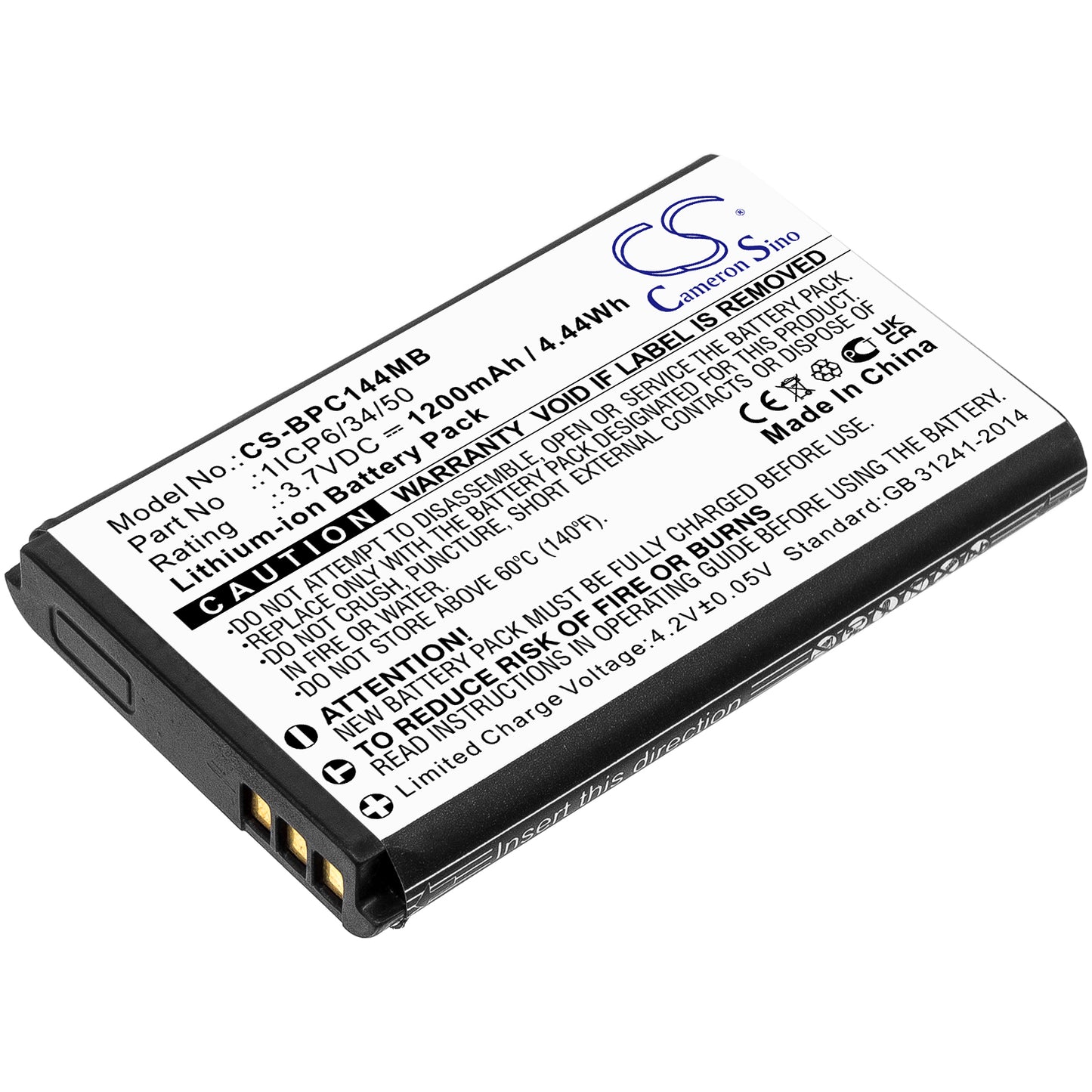 CS-BPC144MB Replacement Battery – Compatible with Touch Screen A014407, YOO-feel