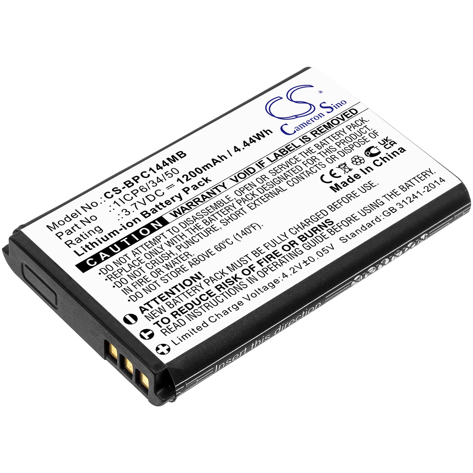 CS-BPC144MB Replacement Battery – Compatible with Touch Screen A014407, YOO-feel