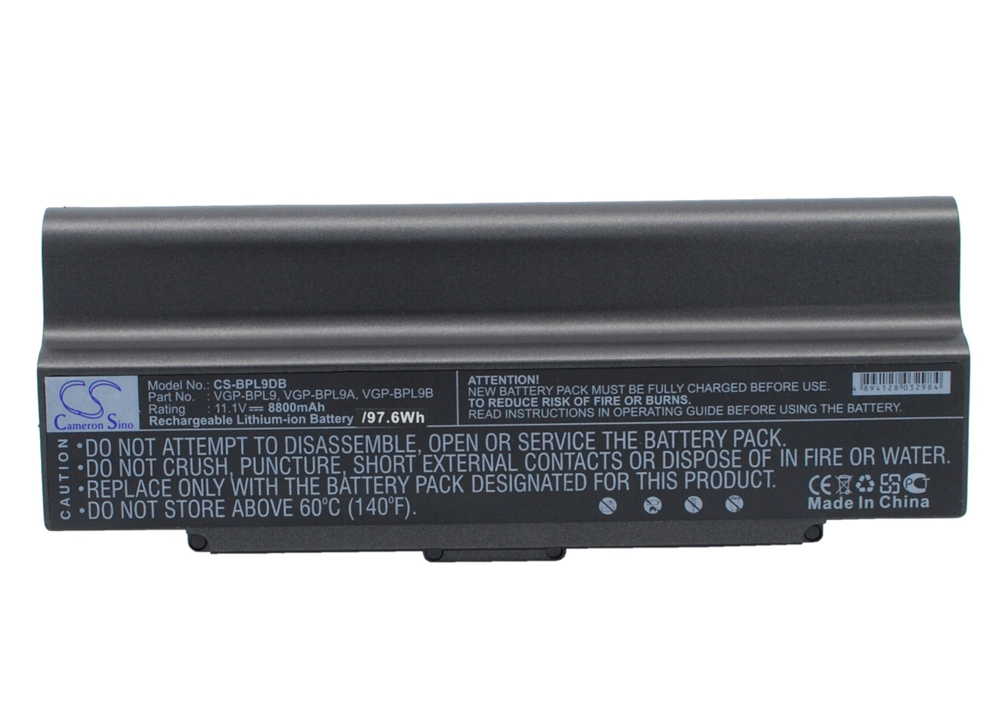 11.1V 8800mAh Li-ion Notebook/Laptop Battery for Sony