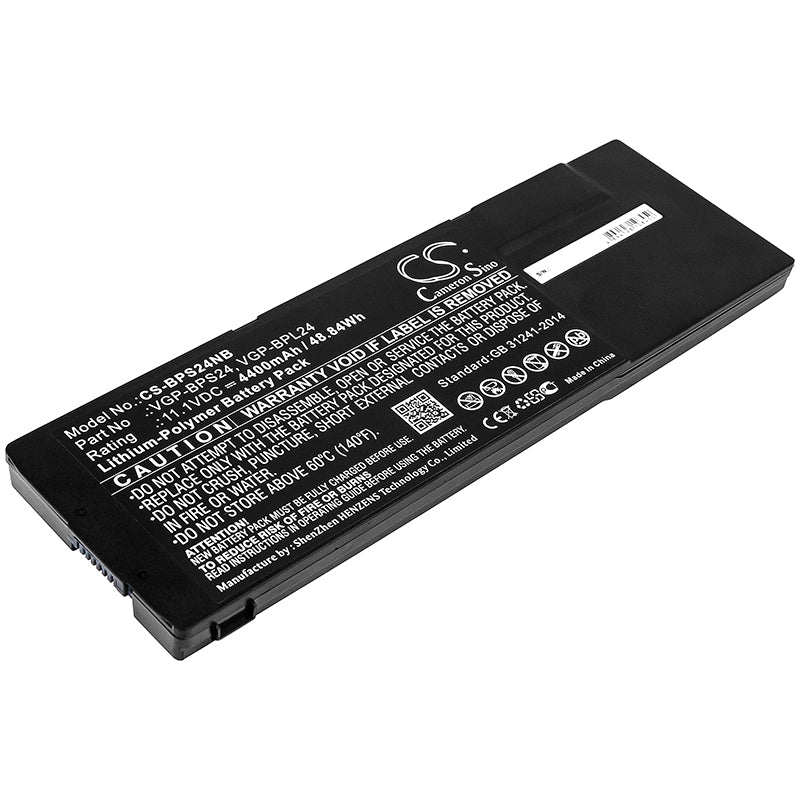 11.1V 4400mAh/48.84Wh Li-Polymer Notebook/Laptop Battery for Sony